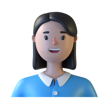 En avatarbild på en glad kvinna.